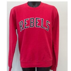 League 91 Ole‎ Miss Rebels Crewneck Sweatshirt Red Mens S Collegiate Spellout